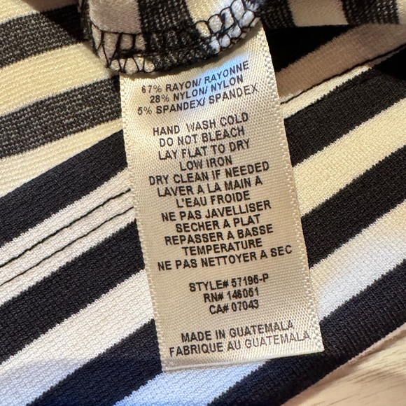 Monteau Striped Mini Dress - Size Medium - Picture 7 of 7